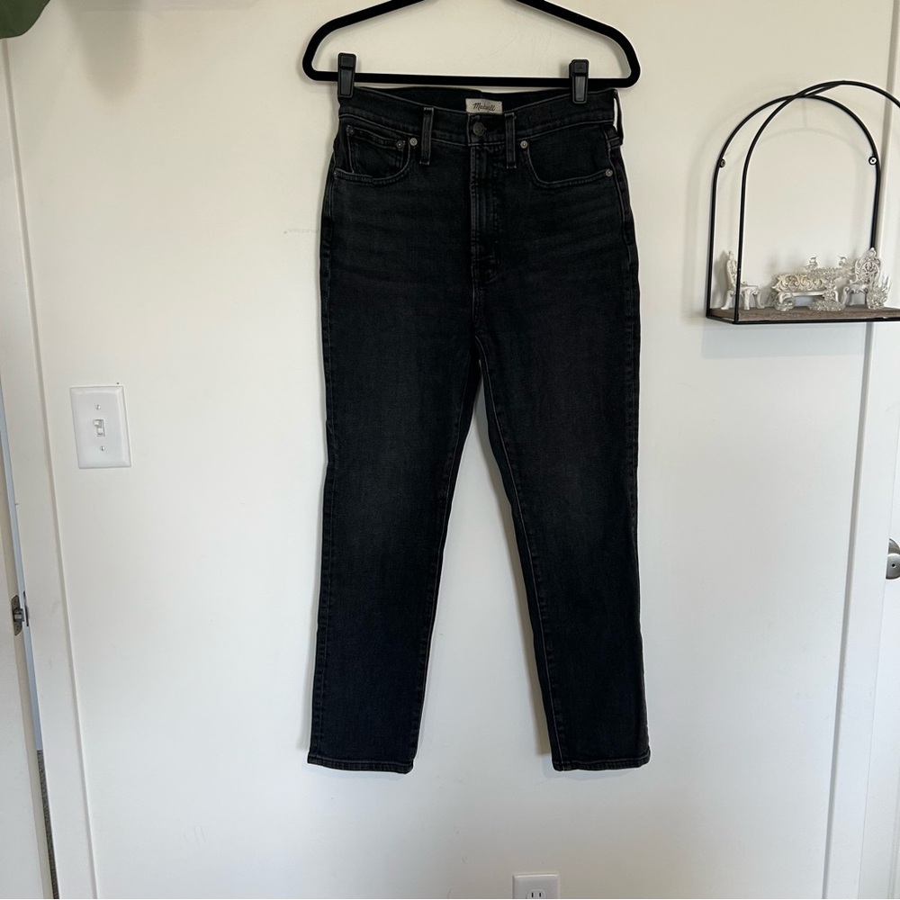 Madewell The Perfect Vintage Jean Lunar Wash‎ Black Denim Size 27